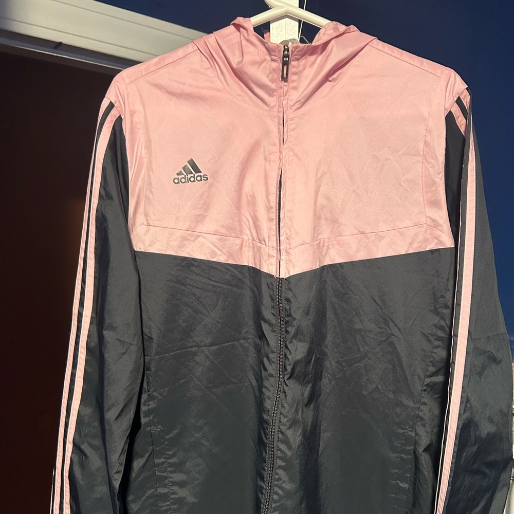 Adidas Two-Tone Pink and Black Jacket